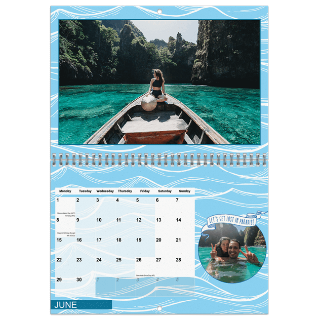 A4 Double Calendar
